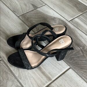 bp Women's Black Strappy Sandals